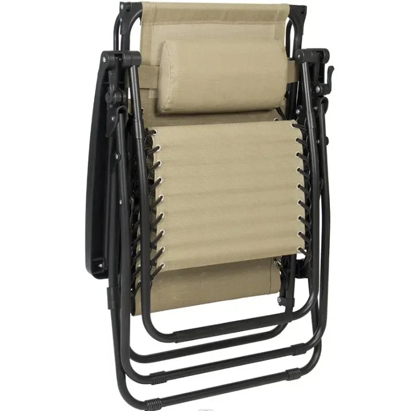 Zero Gravity Lounge Chair with Canopy Shade and Cup Holder