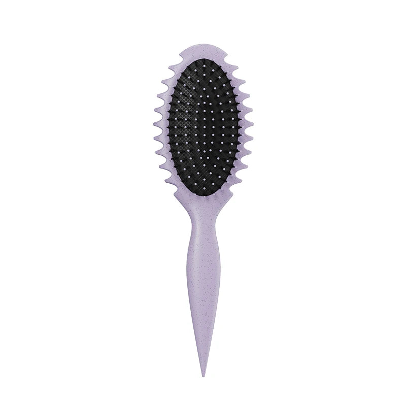 Curl Defining Detangling Hair Brush – Boar Bristle Styling Comb for Curly Hair
