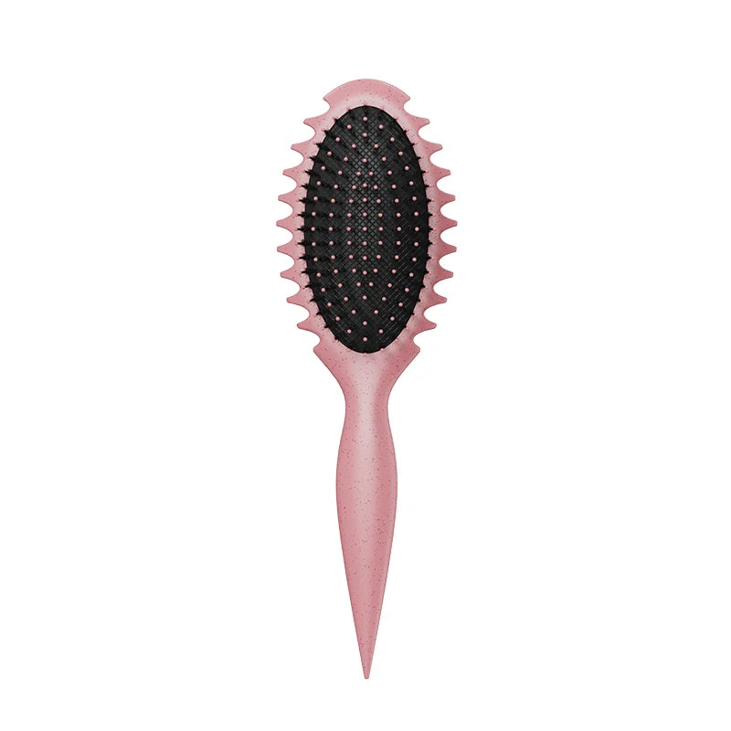 Curl Defining Detangling Hair Brush – Boar Bristle Styling Comb for Curly Hair