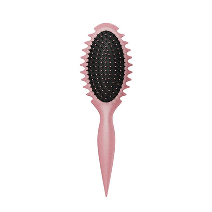 Curl Defining Detangling Hair Brush – Boar Bristle Styling Comb for Curly Hair
