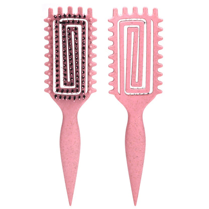 Curly Hair Brush Hollow out Wearing hair Curl Define Styling Brush Beard Comb Styling Brush Multi-purpose Home Styling Tools