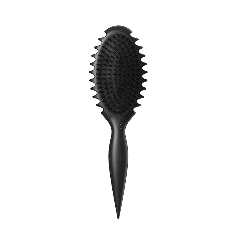 Curl Defining Detangling Hair Brush – Boar Bristle Styling Comb for Curly Hair