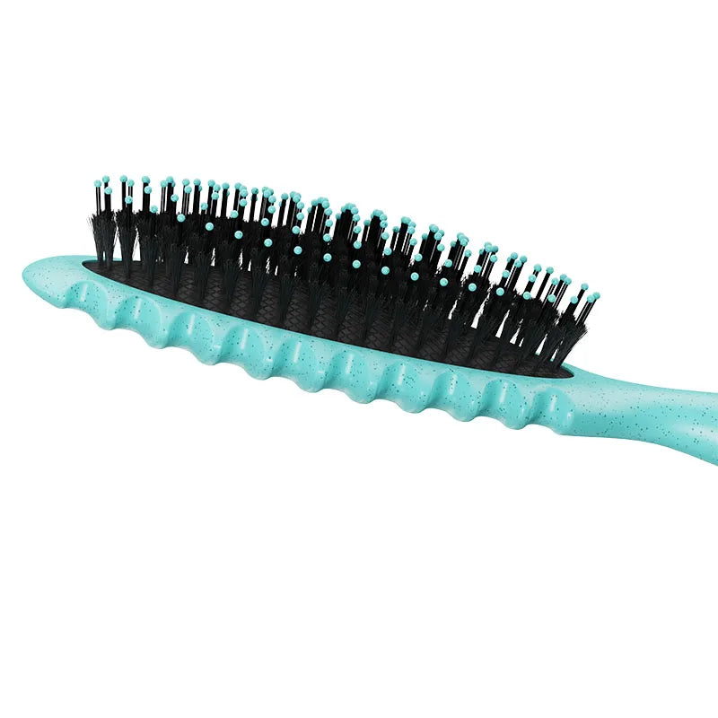 Curl Defining Detangling Hair Brush – Boar Bristle Styling Comb for Curly Hair