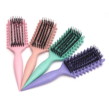 Curly Hair Brush Hollow out Wearing hair Curl Define Styling Brush Beard Comb Styling Brush Multi-purpose Home Styling Tools