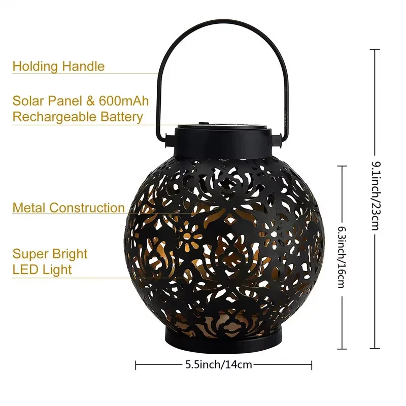 Waterproof Outdoor LED Solar Hanging Lantern