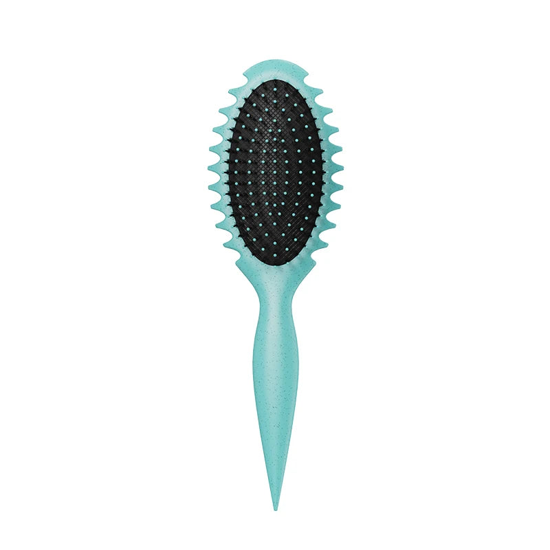 Curl Defining Detangling Hair Brush – Boar Bristle Styling Comb for Curly Hair